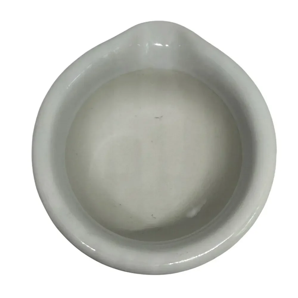 White Porcelain Mortar & Pestle Set, 5oz - Unglazed Grinding Surface Unbranded